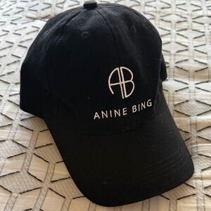 Anine Bing Classic Black Cap